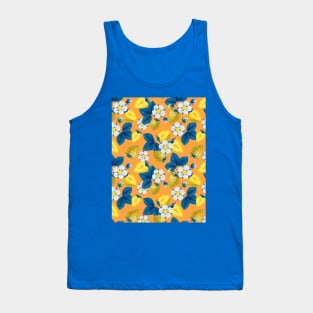 Yellow strawberries on orange Tank Top